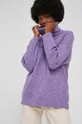 fioletowy Answear Lab Sweter z wełną