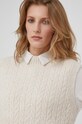Answear Lab Kamizelka z wełną 4482.1KR beżowy