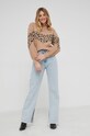 Answear Lab Sweter z wełną 92920.1KR beżowy WW22