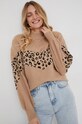 Answear Lab Sweter z wełną beżowy 92920.1KR