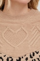 Answear Lab Sweter z wełną 92920.1KR beżowy