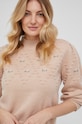 Answear Lab Sweter beżowy sw23.AJ