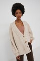 Kardigán Answear.LAB WW22.SWD0CS béžová WW22
