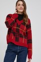 Answear Lab Sweter z wełną 2213.DB czerwony
