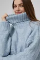 plava Vuneni pulover Answear Lab
