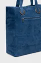 modrá Semišová kabelka Answear Lab x limitovaná festivalová kolekcia BE BRAVE