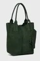 Τσάντα σουέτ Answear Lab πράσινο