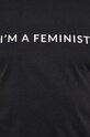 Answear Lab T-shirt bawełniany X kolekcja limitowana BE SHERO WW22.TSD00F czarny