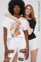 biela Bavlnené tričko Answear Lab x limitovaná festivalová kolekcia BE BRAVE Dámsky