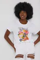 Bavlnené tričko Answear Lab x limitovaná festivalová kolekcia BE BRAVE biela
