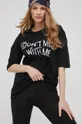 μαύρο Βαμβακερό μπλουζάκι Answear Lab X limited festival collection BE BRAVE