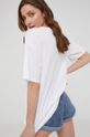 bílá Bavlněné tričko Answear Lab