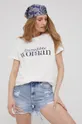 λευκό Βαμβακερό μπλουζάκι Answear Lab X limited festival collection BE BRAVE