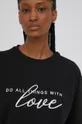 čierna Bavlnené tričko Answear Lab x limitovaná festivalová kolekcia BE BRAVE