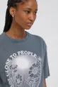 sivá Bavlnené tričko Answear Lab