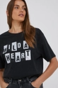 črna Bombažen t-shirt Answear Lab