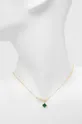 Srebrna ogrlica prevučena zlatom Answear Lab  Cirkoni, srebro 925 pozlaćeno 18k zlatom