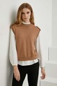 Answear Lab kamizelka brązowy 118st.mg.2W