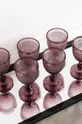 ροζ Σετ ποτηριών κρασιού Answear Lab 6-pack Unisex