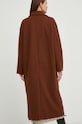 Odzież Answear Lab płaszcz z wełną m376.h brązowy