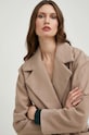 Μάλλινο παλτό Answear.LAB μπεζ 22392.js