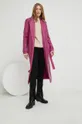 Παλτό Answear Lab  X limited collection SISTERHOOD ροζ