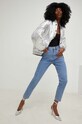 Answear Lab kurtka bomber X kolekcja limitowana SISTERHOOD AK20228.WK srebrny WW23