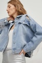 Answear Lab kurtka jeansowa X kolekcja limitowana SISTERHOOD LR2279.WK niebieski