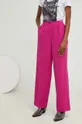 ροζ Σετ - σακάκι και παντελόνι Answear Lab  X limited collection SISTERHOOD