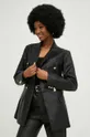 Σακάκι Answear Lab X limited collection SISTERHOOD μαύρο