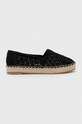 Espadrilky Answear.LAB platforma čierna 6605.1WK