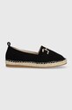 Espadrilky Answear.LAB imitace semiše černá N5573.KK