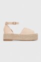 Answear Lab espadryle platforma beżowy E7263.w