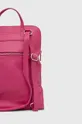 ružová Kožený ruksak Answear Lab