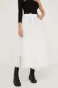 Answear Lab spódnica X kolekcja limitowana BE SHERO biały