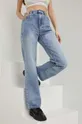 Bavlněné džíny Answear Lab X limitovaná kolekce SISTERHOOD modrá
