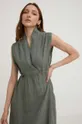 πράσινο Λινό φόρεμα Answear Lab