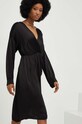 Answear Lab sukienka X kolekcja limitowana SISTERHOOD czarny 22418.WK