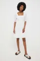 Βαμβακερό φόρεμα Answear Lab λευκό