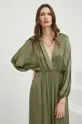 zielony Answear Lab sukienka z jedwabiem