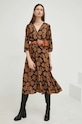 Answear Lab sukienka 12303.WK brązowy WW23