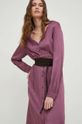 purpurová šaty Answear Lab