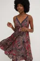 Φόρεμα από συνδιασμό μεταξιού Answear Lab Γυναικεία