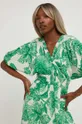 πράσινο Λινό φόρεμα Answear Lab X limited collection BE SHERO
