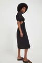Βαμβακερό φόρεμα Answear Lab X limited collection BE SHERO μαύρο