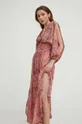 рожевий Шовкова сукня Answear Lab