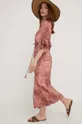 Шовкова сукня Answear Lab рожевий