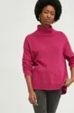Μάλλινη μπλουζα Answear Lab ροζ
