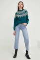Answear Lab pulover de lana YHC560.1WK verde WW23