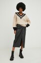 Answear Lab sweter z wełną hp575.3w brązowy WW23